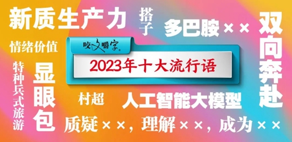 특전사식 여행, 솽샹번푸…2023년 중국 10대 유행어 발표